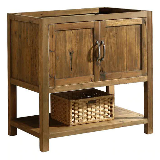 Design Element Austin Reclaimed Wood Bath Vanity Cabinet Only, Walnut Finish - Design Element - Ambient Home