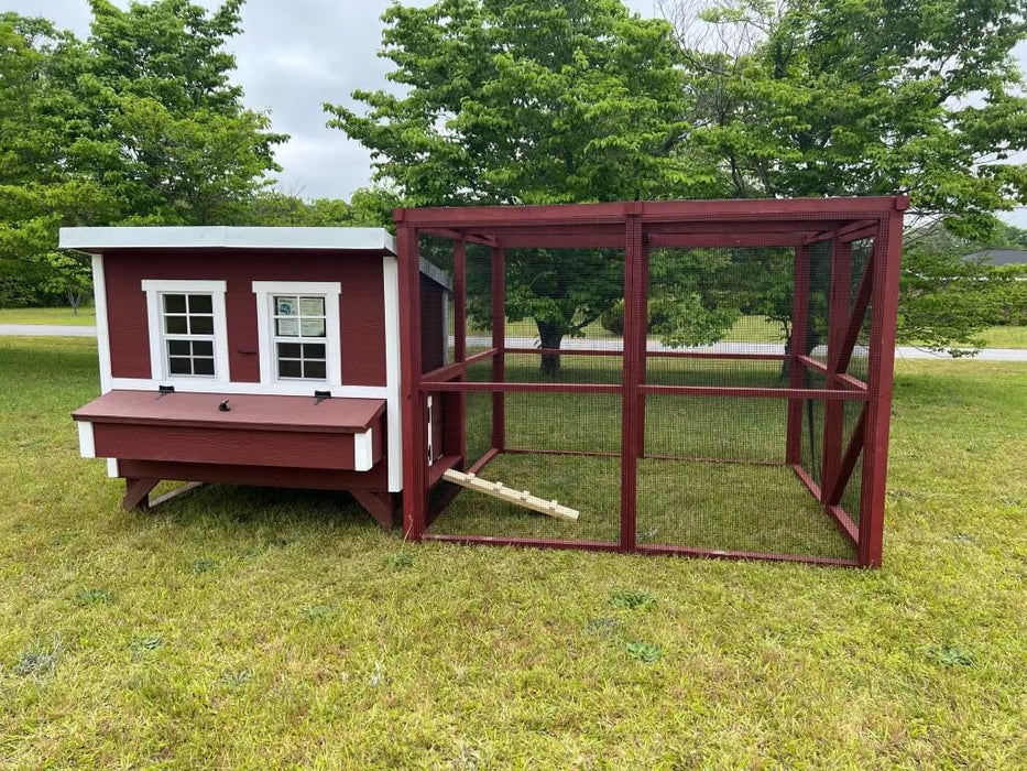 OverEZ Wooden 8 Ft. Chicken Run (8’W X 8’L X 6’3”H) - OverEZ - Ambient Home