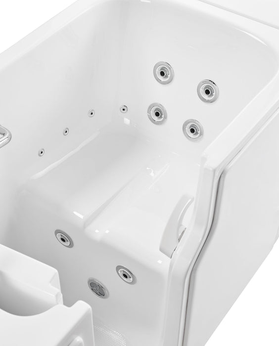 Ella Standard Acrylic Hydro Massage Walk in Tub 30"x52", 5 Piece Faucet - Ella's Bubbles - Ambient Home