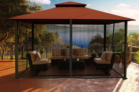 Paragon Outdoor 11' x 14' Gazebo with Sunbrella Top and Mosquito Netting - Paragon Outdoor - Ambient Home