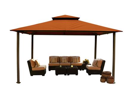 Paragon Outdoor 11' x 14' Gazebo with Sunbrella Top and Mosquito Netting - Paragon Outdoor - Ambient Home