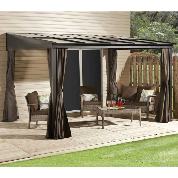 Sojag Pompano #77 Wall Gazebo With Polycabonate 8mm Roof - Sojag Gazebo - Ambient Home