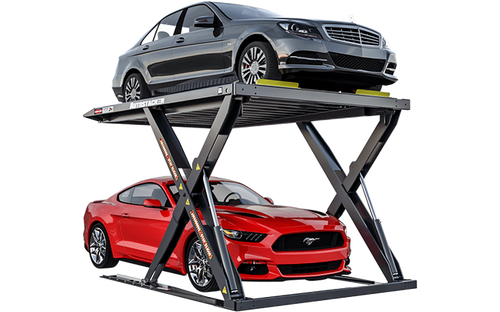 Autostacker A6W-OPT1-G 6,000 Lbs STD Console w/PU, WIDE Parking Lift (Galvanized) - Autostacker - Ambient Home