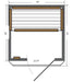SunRay Sedona 1 Person Infrared Sauna Cedar (HL100K) (75"H x 36"W x 42"D) - Sunray Saunas - Ambient Home