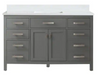 Design Element Valentino 54" Single Sink Vanity in Gray Finish V01-54-GY - Design Element - Ambient Home