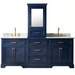 Design Element Milano 96" Double Sink Bathroom Blue Vanity Modular Set - Design Element - Ambient Home