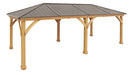 Yardistry 12 x 24 Meridian Gazebo with Cedar Wood & Aluminum Roof - Yardistry - Ambient Home