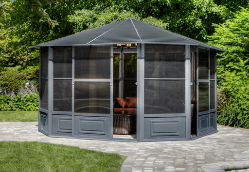 Gazebo Penguin Florence Solarium 4-Season Sunroom Kit / Patio Gazebo with Metal Roof - Gazebo Penguin - Ambient Home