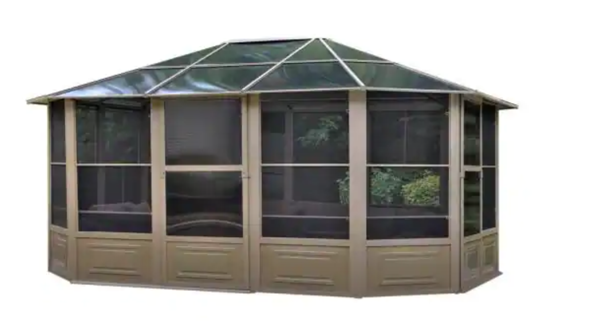 Gazebo Penguin Florence Solarium 4-Season Sunroom Kit / Patio Gazebo with Polycarbonate Roof - Gazebo Penguin - Ambient Home