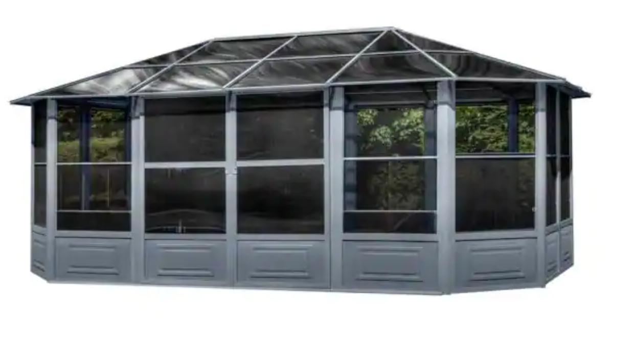 Gazebo Penguin Florence Solarium 4-Season Sunroom Kit / Patio Gazebo with Polycarbonate Roof - Gazebo Penguin - Ambient Home