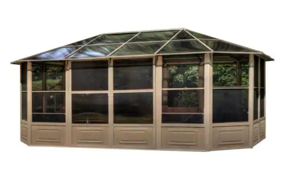 Gazebo Penguin Florence Solarium 4-Season Sunroom Kit / Patio Gazebo with Polycarbonate Roof - Gazebo Penguin - Ambient Home