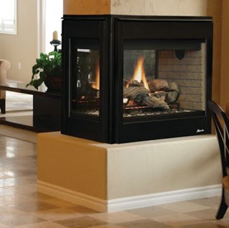 Superior 35" DRT35ST/DRF35PF Multi-View Direct Vent Gas Fireplace - Superior - Ambient Home