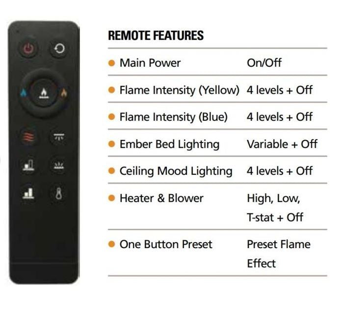 Superior Electric Fireplace MPE-60D / MPE-72D / MPE-84D / MPE-100D - Superior - Ambient Home