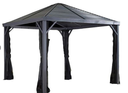 Sojag™ Sanibel Gazebo Steel Roof with Mosquito Netting - Sojag Gazebo - Ambient Home