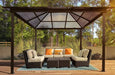 Paragon Outdoor Madrid GZ620LS 11' x 13' Hard Top Gazebo with Rust Free Aluminum Structure, Twin Layer Polycarbonate Roof and Powder Coated Frame - Paragon Outdoor - Ambient Home
