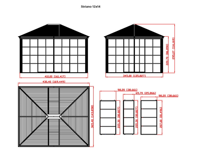 Sojag Gazebo Striano Screen House - Sojag Gazebo - Ambient Home