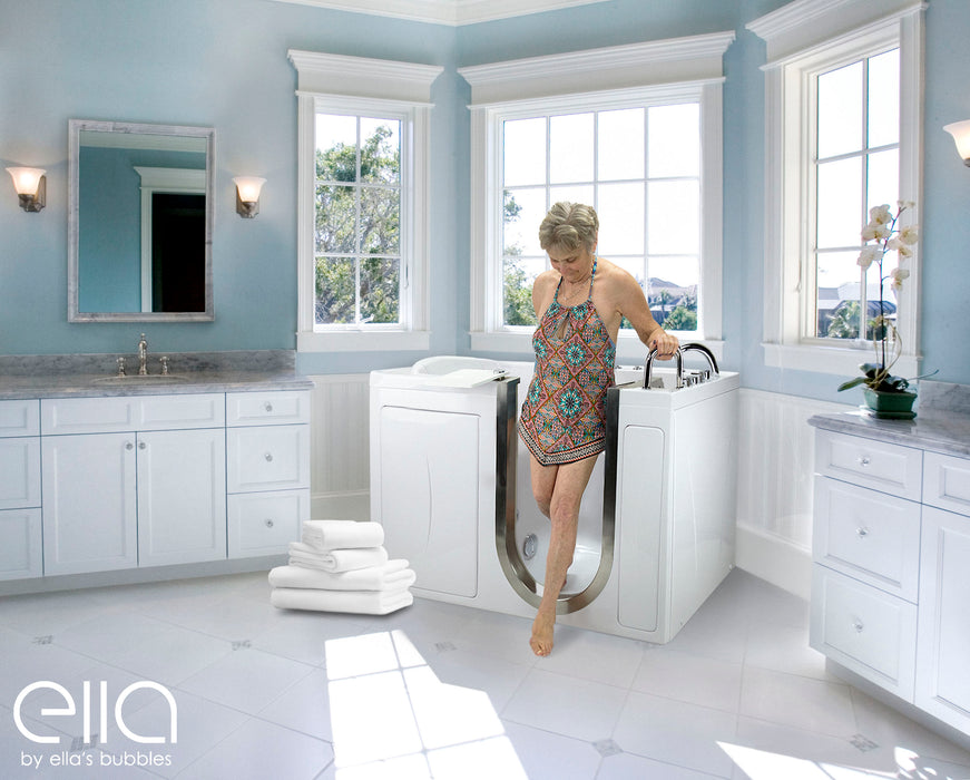Ella's Bubbles Elite - Acrylic Inward Swinging Door Walk-In Tub (29.75″W x 52″L) - Ella's Bubbles - Ambient Home