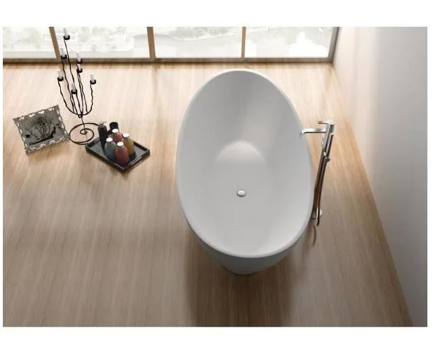 Legion Furniture WJ8620-W 70.7 Inch White Matt Solid Surface Tub, No Faucet - Legion Furniture Tubs - Ambient Home