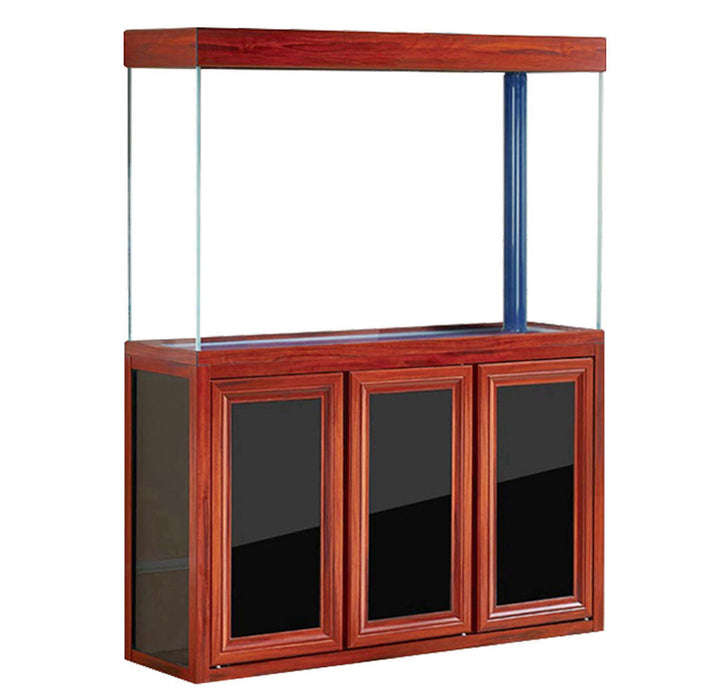 Aqua Dream 135 Gallon Tempered Glass Aquarium Redwood [AD-1260-RW] - Aquadream - Ambient Home