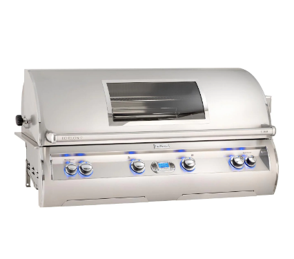 Fire Magic Echelon Diamond E1060I 48-Inch Built-In Natural/Propane Gas Grill W/ One Infrared Burner, Magic View Window, Rotisserie, & Digital Thermometer - E1060I-8L1N-W/E1060I-8L1P-W - Fire Magic - Ambient Home