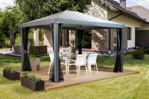 Sojag Gazebo Monteserra Gazebo 10x12 ft. - Light Grey - Sojag Gazebo - Ambient Home