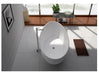 Legion Furniture WJ8643-W-L 71 Inch White Matt Solid Surface Tub, No Faucet - Legion Furniture Tubs - Ambient Home
