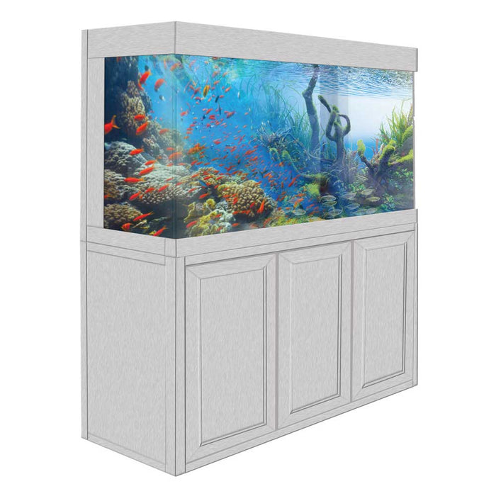 Aqua Dream 135 Gallon Tempered Glass Aquarium White Oak [AD-1260-WO] - Aquadream - Ambient Home