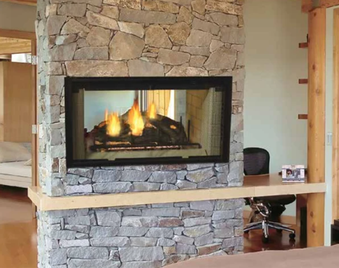 Majestic Designer See-Thru 42 Radiant Wood Burning Fireplace - DSR42 - Majestic - Ambient Home