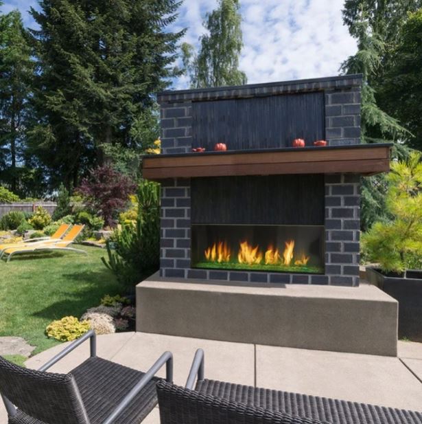 Majestic Lanai 48" Outdoor Linear Gas Fireplace | ODLANAIG-48 - Majestic - Ambient Home