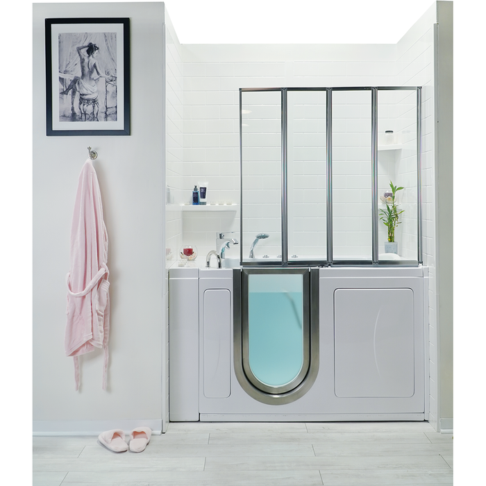 Ella's Bubbles Petite - Acrylic Inward Swinging Door Walk-In Tub (27.5″W x 52.25″L) - Ella's Bubbles - Ambient Home