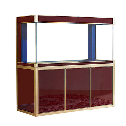 Aqua Dream 175 Gallon Tempered Glass Aquarium Red and Gold [AD-1560-RD] - Aquadream - Ambient Home