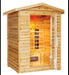 SunRay 2 Person Outdoor Burlington Infrared Sauna (HL200D) (83"H x 57"W x 46"D) - Sunray Saunas - Ambient Home