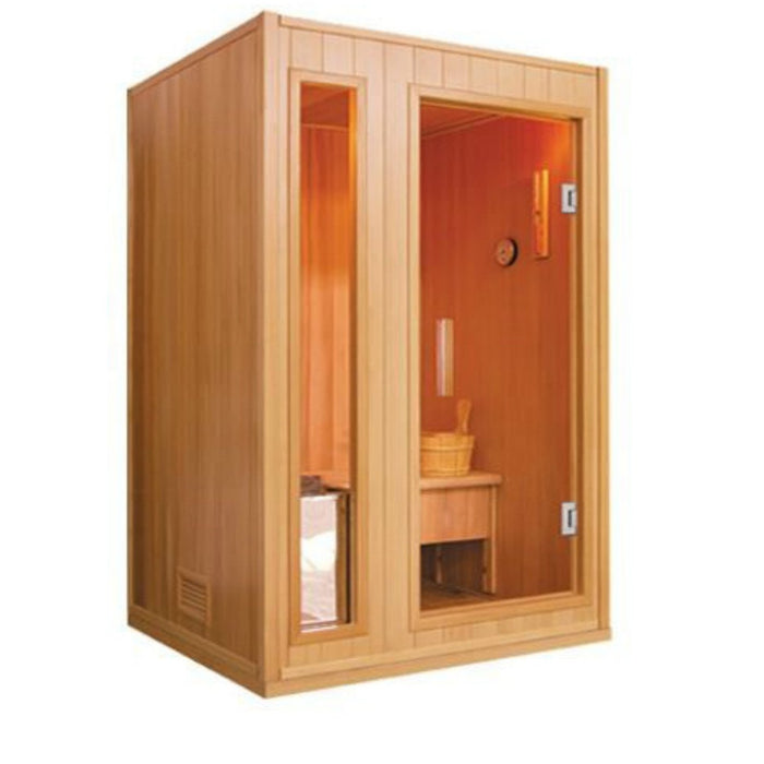 SunRay 2 Person Baldwin Traditional Steam Sauna (HL200SN) (75"H x 59"W x 42"D) - Sunray Saunas - Ambient Home