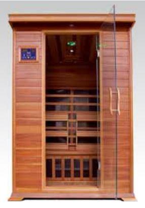 SunRay 2 Person Infrared Sauna Cedar - Sierra (HL200K) (75"H x 47"W x 45"D) - Sunray Saunas - Ambient Home