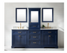 Design Element Milano 96" Double Sink Bathroom Blue Vanity Modular Set - Design Element - Ambient Home