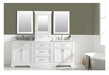 Design Element ML-84MC-WT Milano 84" Double Sink White Bathroom Vanity Modular Set - Design Element - Ambient Home