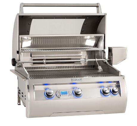 Fire Magic Echelon Diamond E660I 30-Inch Built-In Propane/Natural Gas Grill W/ Magic View Window, Rotisserie, & Digital Thermometer - E660I-8E1P-W/E660I-8E1N-W - Fire Magic - Ambient Home