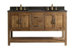 Design Element Austin Reclaimed Wood Bath Vanity Cabinet Only, Walnut Finish - Design Element - Ambient Home