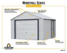 Arrow Vinyl Murryhill 12x10 Garage Steel Storage Shed Kit (BGR1210FG) - Arrow - Ambient Home