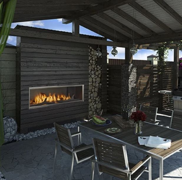 Majestic Lanai 48" Outdoor Linear Gas Fireplace | ODLANAIG-48 - Majestic - Ambient Home