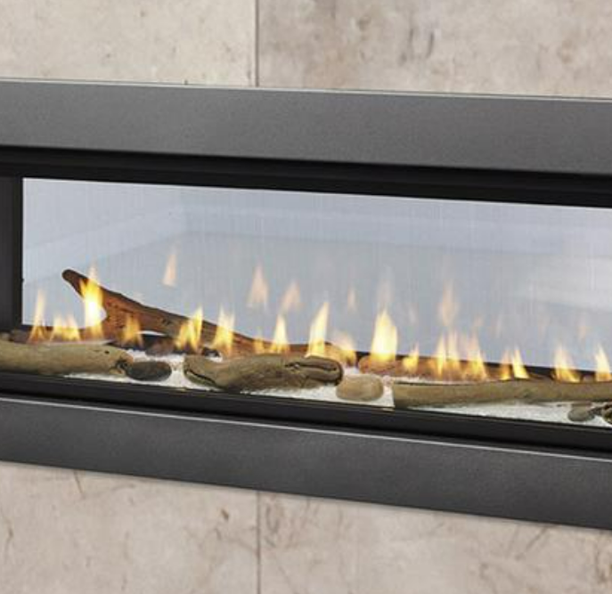 Majestic Echelon II 36 Inch See Through Linear Direct Vent Gas Fireplace | ECHEL36STIN-C | - Majestic - Ambient Home