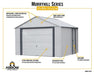 Arrow Vinyl Murryhill 12x31 Garage Steel Storage Shed Kit (BGR1231FG) - Arrow - Ambient Home