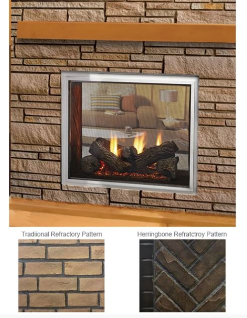 Majestic Fortress 36 Indoor/Outdoor See-Through Gas Fireplace | ODFORTG-36 - Majestic - Ambient Home