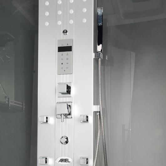 Mesa WS-500L Walk-In Steam Shower with Frosted Glass (47"L X 35"W X 85"H) - Mesa - Ambient Home