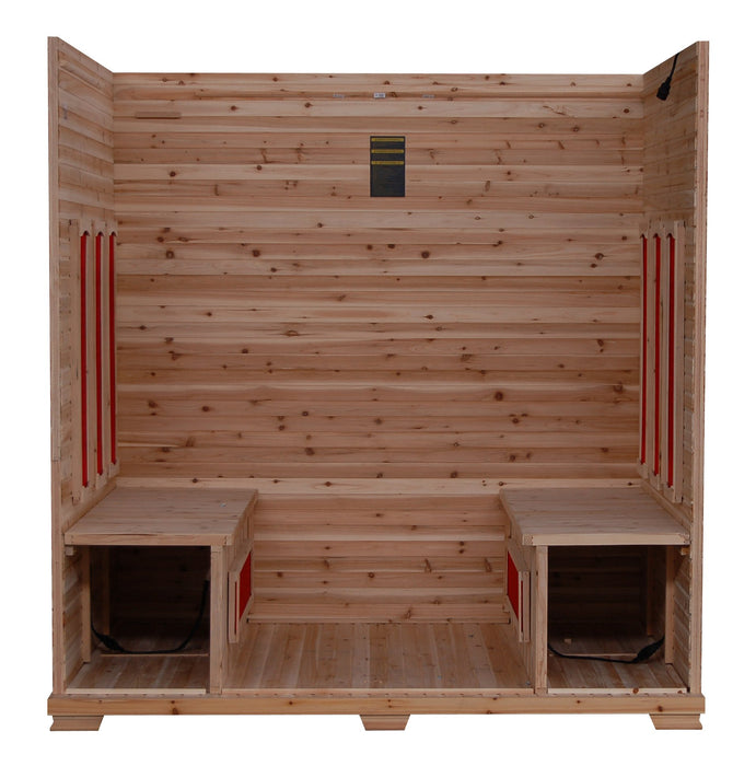 SunRay 3 Person Outdoor Grandby Infrared Sauna (HL300D) (83"H x 72"W x 47"D) - Sunray Saunas - Ambient Home