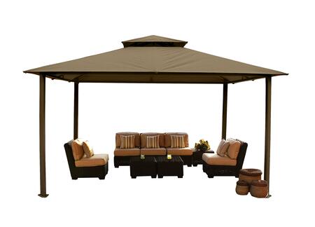 Paragon Outdoor Kingsbury 11' x 14' Gazebo with Top and Mosquito Netting - Paragon Outdoor - Ambient Home