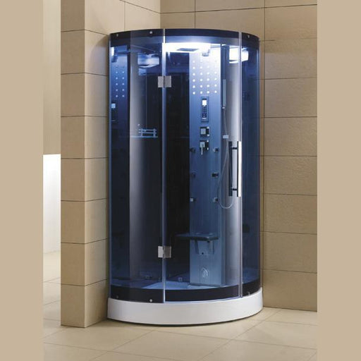 Mesa WS-302A Walk-In Steam Shower with Blue Tempered Glass (38"L x 38"W x 85"H) - Mesa - Ambient Home