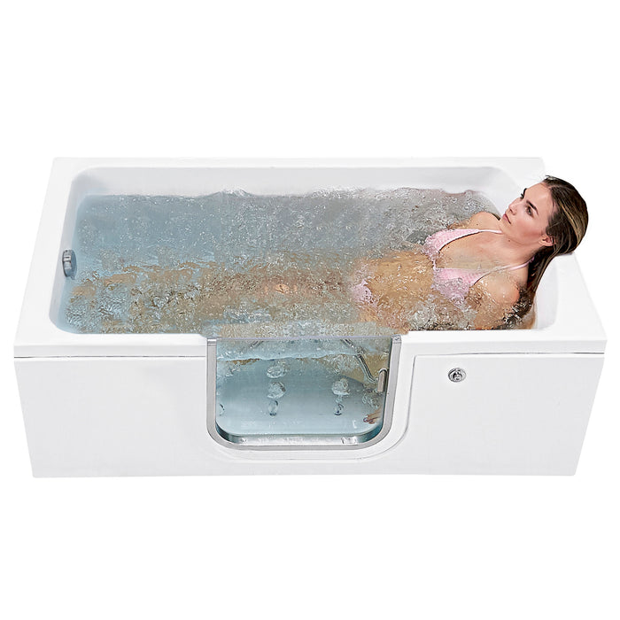 Ella's Bubble Laydown Air - Acrylic Walk In Bathtub (30″W x 60″L) - Ella's Bubbles - Ambient Home