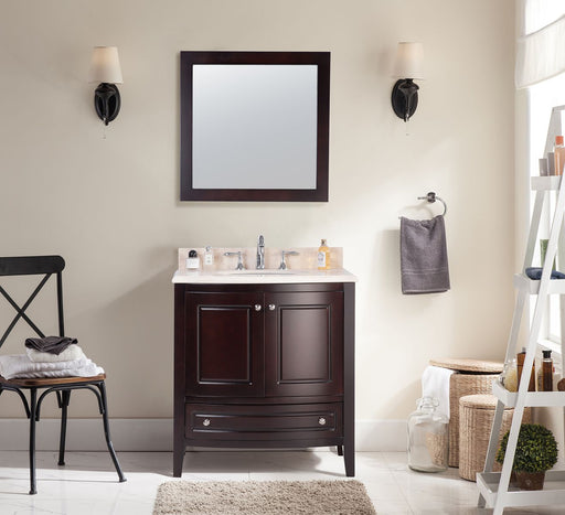 Laviva Estella 32" Brown Bathroom Vanity With Jerusalem Gold Countertop - Laviva - Ambient Home