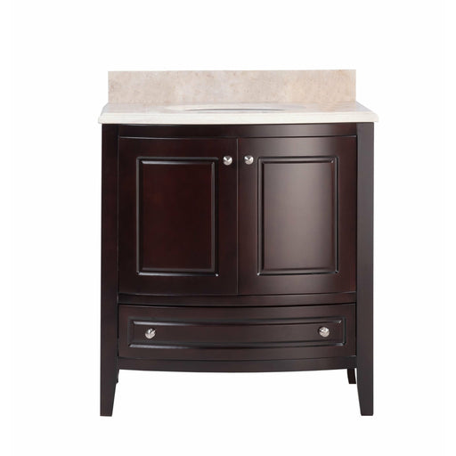 Laviva Estella 32" Brown Bathroom Vanity With Jerusalem Gold Countertop - Laviva - Ambient Home